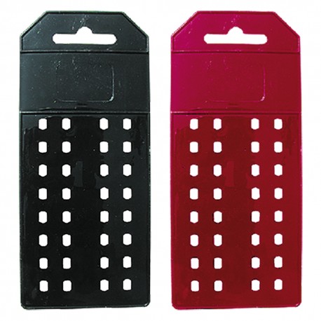 ESPOSITORE IN POLIPROPILENE mm 165 x 70 x 1,5 col. nero