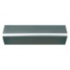 PARASPIGOLO ORNAMENTALE CM 3X3X290 PVC ARGENTO