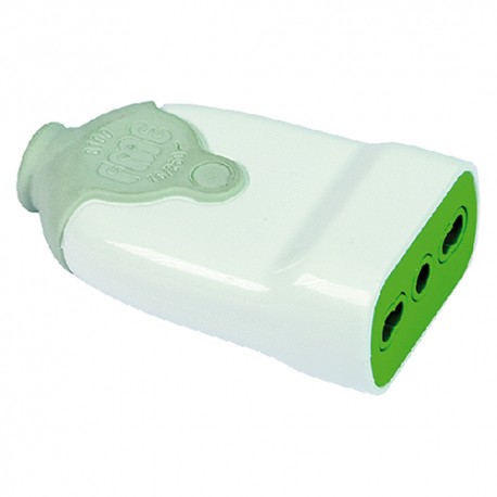 PRESA VOLANTE 2P+T10/16A  CORPO BI-MATERIALE