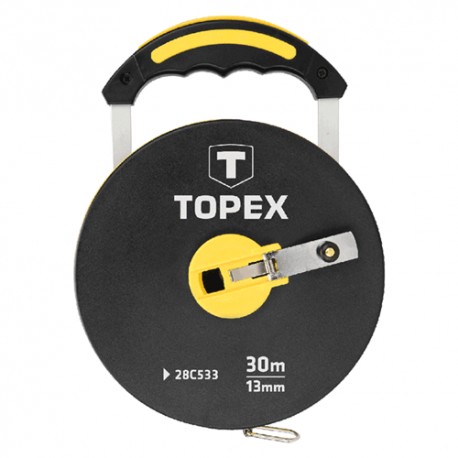 ROTELLA METRICA MT.30 N/FIBRA CUST.PLAST.IMPUGN.ALLUNG.-TOPEX