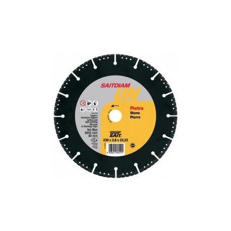 SAIT DISCO DIAMANTE CEMENTO ARMATO E FERRO 'UN' 230*2,8*22,23