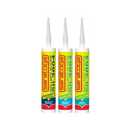 SARATOGA SILICONE 3004 TRASPARENTE ANTIMUFFA