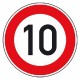 SEGNALE LIM.VELOCITA' 10 KM/H F.50 C/60