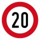 SEGNALE LIM.VELOCITA' 20 KM/H F.50 C/60