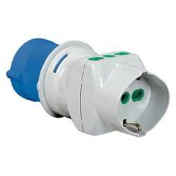 ADATTORE CEE SPINA 2P+T 16A+2BIPRESE+1SCHUKO 16A 230V