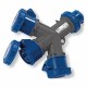 ADATTATORE CEE IP67 SPINA 2P+T16A CEE  230V +3PRESE 2P+T16A