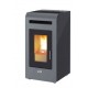 STUFA PELLET MOD.14C TEPOR GRIGIA CANALIZZATA
