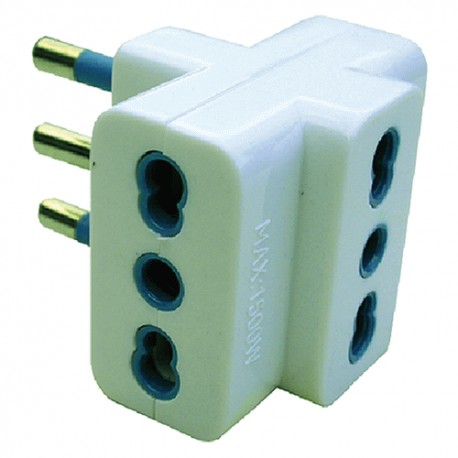 SPINA ADATTATORE 3BPR.2P+T 10/16A SP.2P+T16A