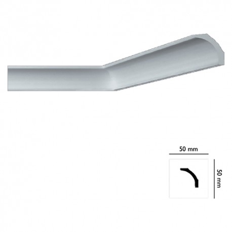 CORNICE X SOFFITTO 'I706' 50*50 MM * 2 MT - IN POLISTIRENE CF 70 PZ