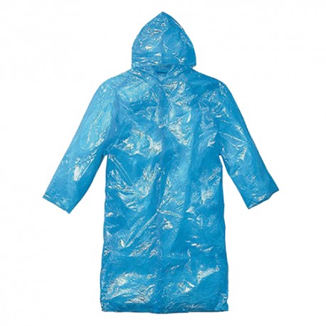 IMPERMEABILE TASCABILE TAGLIA UOMO AZZURRO MONOUSO 100 % POLITILENE 463100