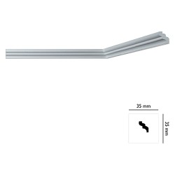 CORNICE X SOFFITTO 'I735' 35*35 MM LUNGHEZZA 2 MT - IN POLISTIRENE