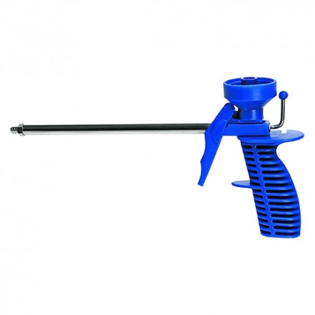 PISTOLA X SCHIUMA POLIURETANICA CORPO PLASTICA/TUBO ZINC.