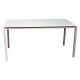 TAVOLO ACCIAIO 'ALBIO' cm. 150 x 80 x h.74 (PZ 1)