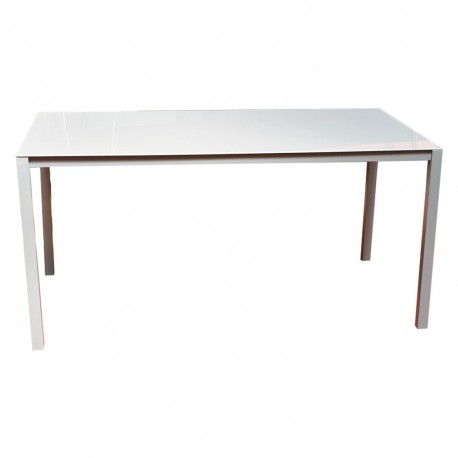 TAVOLO ACCIAIO 'ALBIO' cm. 150 x 80 x h.74 (PZ 1)