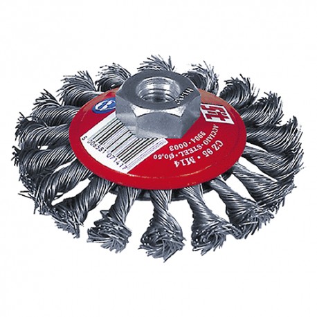 SPAZZOLA X SMERIGLIATRICE CONICA D.95 F.14 ACCIAIO RITORTI 'SIT'