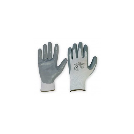 LOGICA GUANTO NYLON/NITRILE GS110/S-6 GRIGIO-BIANCO