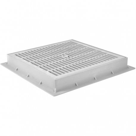 TELAIO + GRIGLIA 400X400 GRIGIO