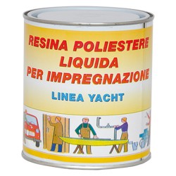 RESINA POLIESTERE TRASPARENTE gr. 750 (PZ 1)