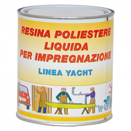 RESINA POLIESTERE TRASPARENTE gr. 750 (PZ 1)
