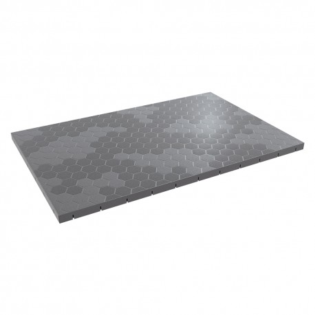 PIASTRELLA PER GIARDINO 'EASY' cm 116 x 76 x h 3 - marrone (PZ 1)