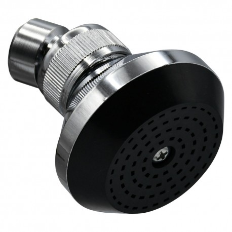 SOFFIONE LINEA 'BLACK' ABS cromato (PZ 1)