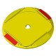 BASETTA INCAVO TONDO CON CATARIFRANGENTE cm 21,1 x 21,6 x h.2,2 (esterno) (PZ 1)