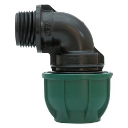 GOMITO A 90Â° CON DERIVAZIONE MASCHIO Ã˜ 25 x 3/4 - PN 12,5 (PZ 10)