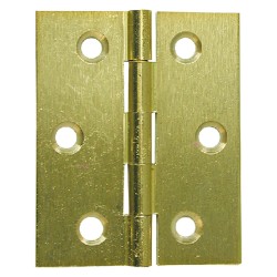 CERNIERA FRESATA PIANA HxL mm 40x35 - bronzata (PZ 24)