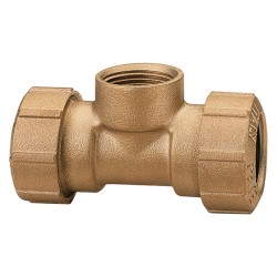 RACCORDO A "T" FEMMINA Ã¸ 25 x 3/4 (PZ 2)