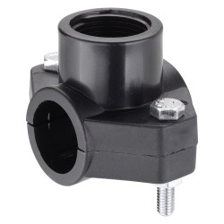 PRESA A STAFFA IN POLIPROPILENE Ã˜ 32 x 3/4 (2 bulloni) (PZ 10)