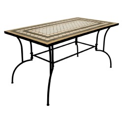TAVOLO DECORO MOSAICO 'CLASSIC I' cm 150 x 80 x h.73 (PZ 1)