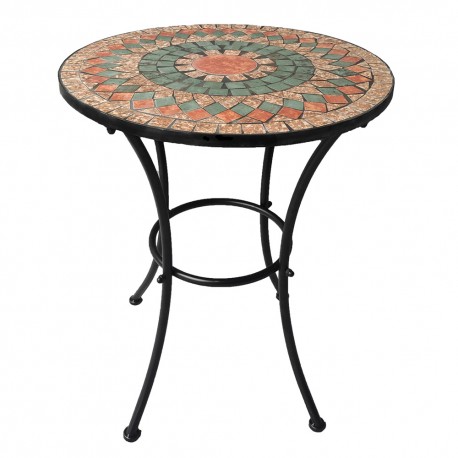 TAVOLO DECORO MOSAICO 'ALICE' Ã˜ cm 60 x h.70 (PZ 1)