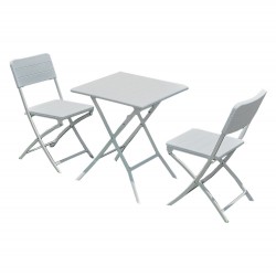 SET GIARDINO IN POLIETILENE ALTA DENSITA 'OLIENA' colore bianco (CF 1)