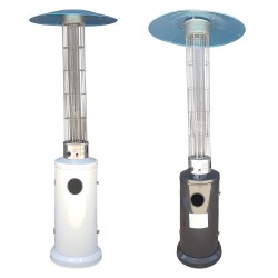 STUFA AEREA CILINDRICA 12,5 Kw - verniciata grigia antracite (PZ 1)