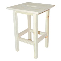 SGABELLO 'ALTO' cm 30 x 30 x h 45 - legno chiaro (PZ 1)
