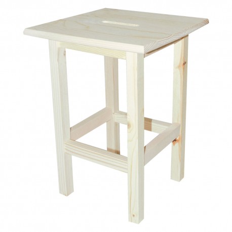 SGABELLO 'ALTO' cm 30 x 30 x h 45 - legno chiaro (PZ 1)