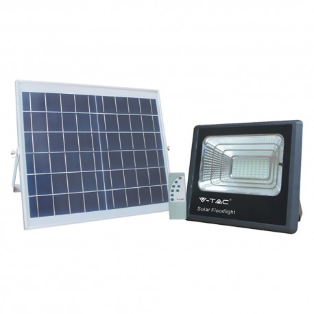 PROIETTORE A LED CON PANNELLO SOLARE 100W (pannello 35W) - cm 32,5 x 28 x 8,5 / 6000K (PZ 1)