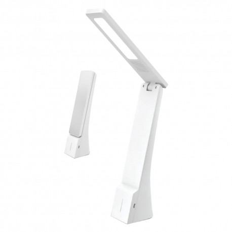 LAMPADA DA TAVOLO RICARICABILE A LED 4 watt - colore bianco/argento (PZ 1)
