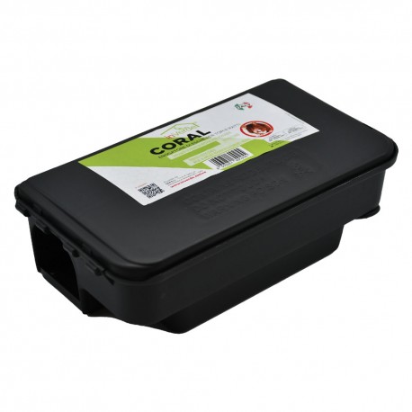 STAZIONE DI SICUREZZA PER ESCHE RODENTICIDE 'CORAL' cm. 12,5 x 23 (PZ 1)
