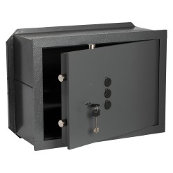 CASSAFORTE CON CHIAVE E COMBINAZIONE '82210' cm 42 x 30 x 20 - 2+2 catenacci (PZ 1)