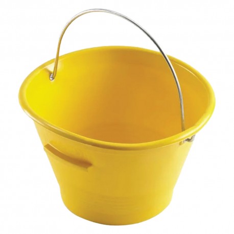 SECCHIO PER MURATORE 'MEK EDIL' giallo Ã¸ mm 360 - 14 litri (PZ 10)