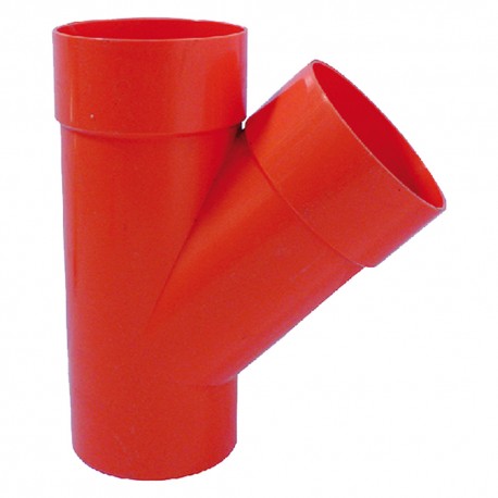 DERIVAZIONE 45Â° IN PVC 45 Ã¸ 63 (PZ 1)