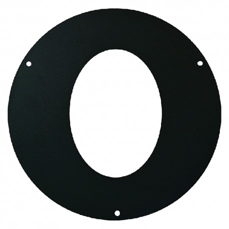 ROSONE ELLITTICO IN ACCIAIO Ã¸ cm 15 - spessore 2 mm (PZ 1)