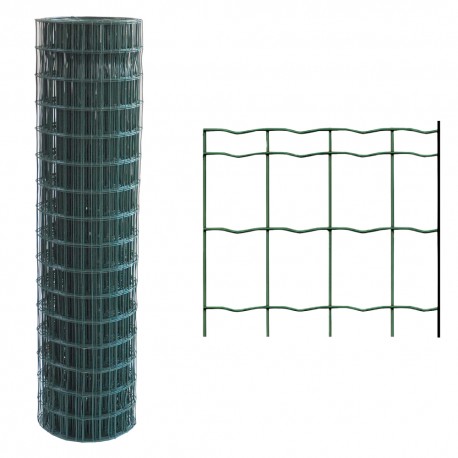 RETE ELETTROSALDATA PLASTIFICATA 76,2 x 63,5 Filo Ã˜ mm. 1,6/2 - H. cm 120 x mt. 25 (RT 1)