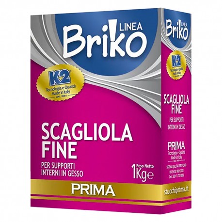 SCAGLIOLA FINE IN POLVERE 'BRIKO K2' Kg. 4 - sacchetta (PZ 4)