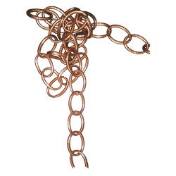 CATENA ORNAMENTALE OVALE 30 mt - bronzata (CF 1)