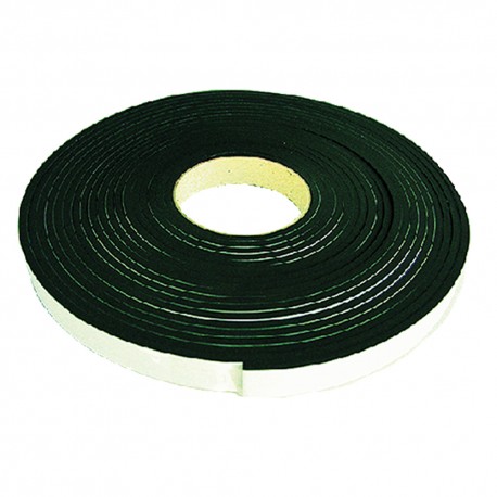 GUARNIZIONE IN GOMMA ADESIVA 'MUSS' NERO - mm 20 x 10 - mt. 5 (PZ 1)