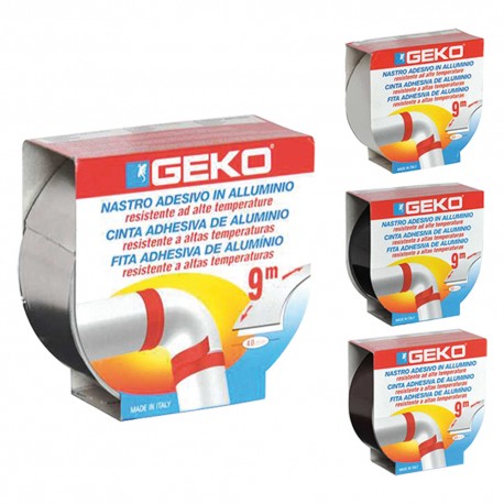 NASTRO ADESIVO IN ALLUMINIO 'SMOKE' mm. 40 x 9 mt - col. marrone (PZ 1)