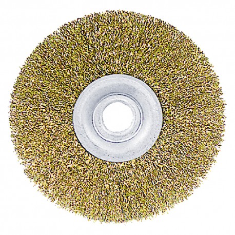 SPAZZOLA CIRCOLARE PER MOLA Ã¸ mm 100 - foro mm 13 - blister (PZ 1)