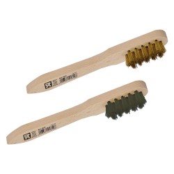 SPAZZOLA A MANO PER CANDELE mm 150x35 - fili ottone Ã˜ mm 0,15 (PZ 1)